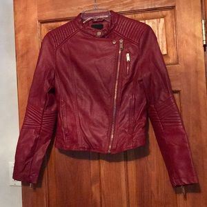 Forever 21 Red Leather Jacket